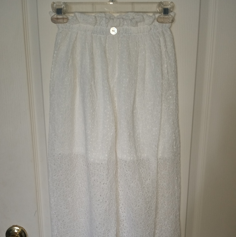 Lace loose fitting pants